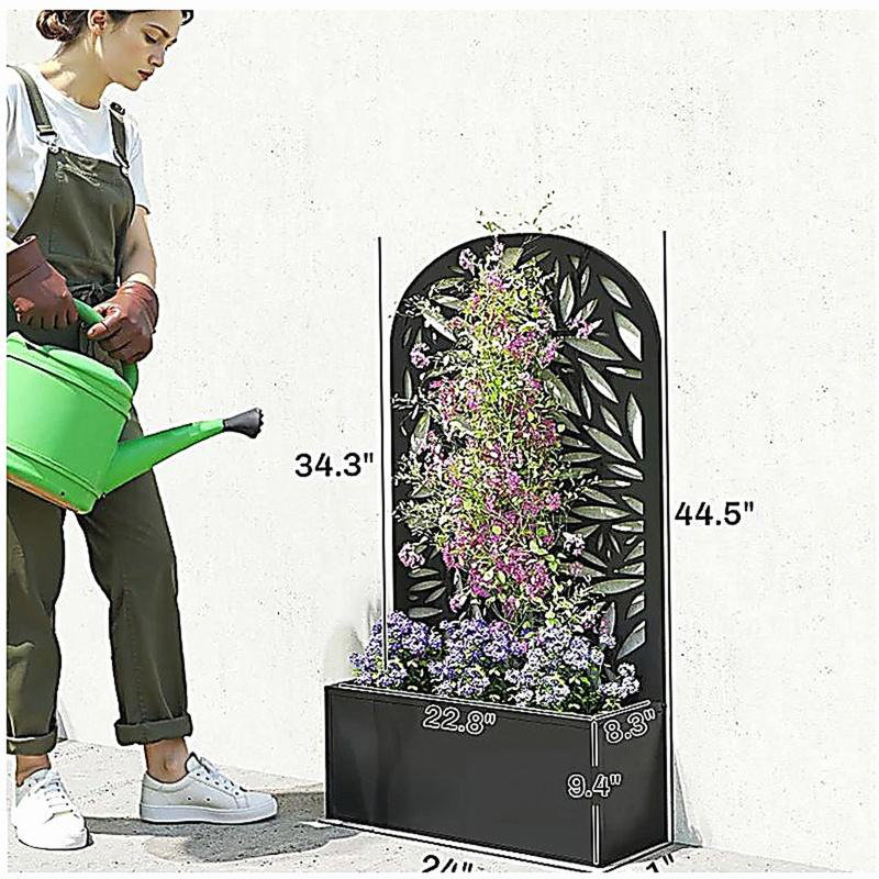 Lit de jardin surélevé courbé, jardinière généreuse, jardinière polyvalente