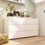 Commode 6 tiroirs avec rangement solide-1142269005