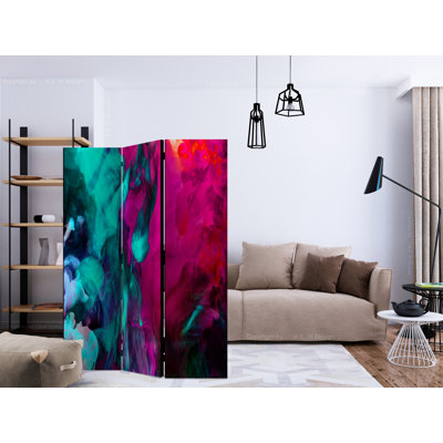 135cm W x 172cm H 3 - Panel Wood Folding Room Divider