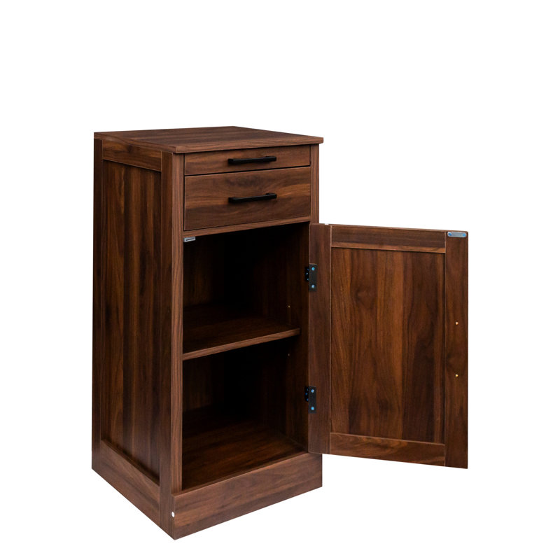 Armoire de salle à manger de couleur brun noyer Annalynn pour le rangement organisé - Organisez vos essentiels