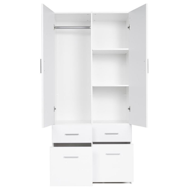 Rexburg 2 Door Manufactured Wood Wardrobe