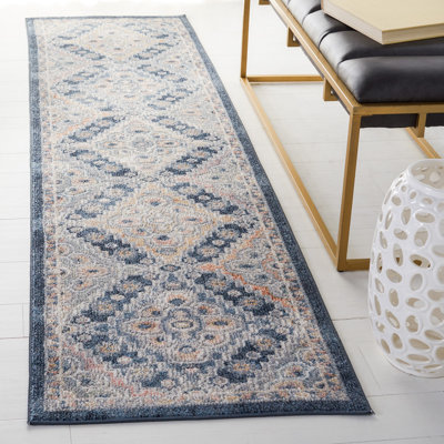 Tapis gris / bleu marine Hulse 220