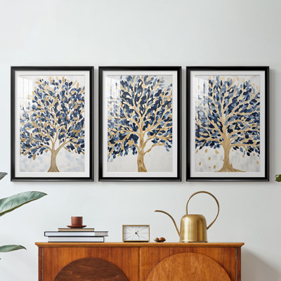 LANDSCAPES Series CLXV  -Custom Framed  Premium Print W Matt - 3 Pieces