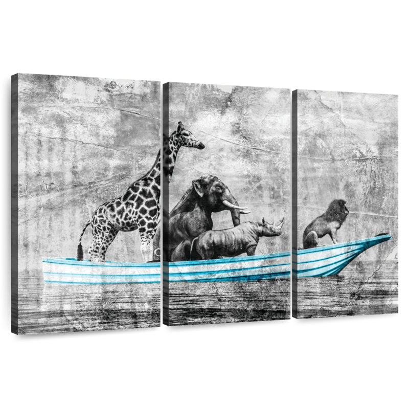 Brampt Animals Boat Pop, 24" H x 38" W