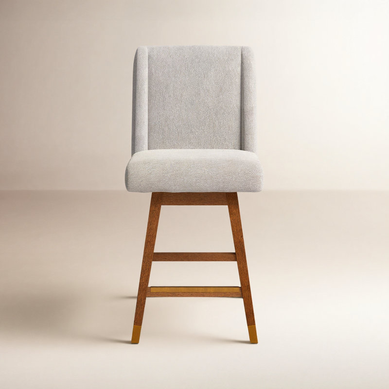 Tabouret pivotant Chenowith Albemarie, Tabouret de comptoir (siège d'une hauteur de 26 p, Brun, Taupe performance