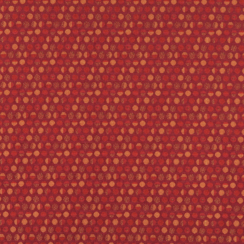 Tissu de cercle géométrique, Rouge