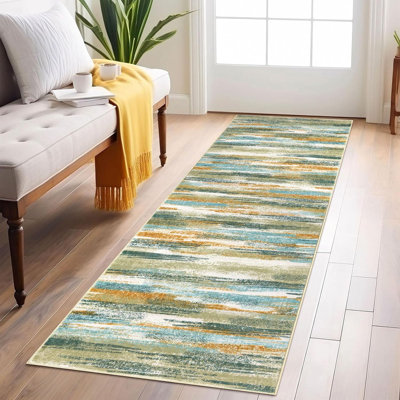 Tapis de couloir de cuisine lavable antidérapant