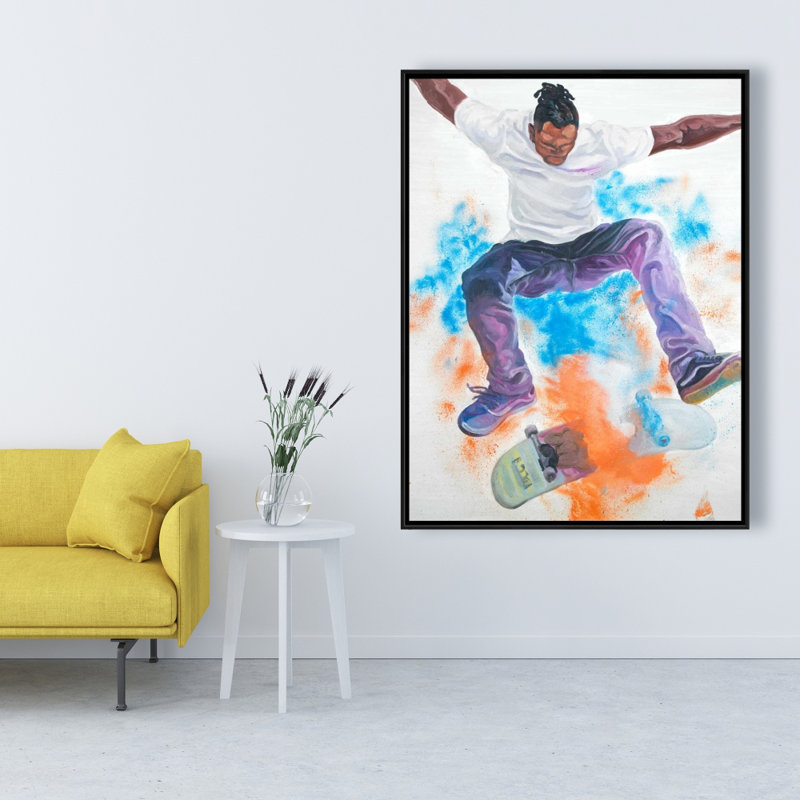 Skater Print On Canvas