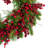 Cedar Pine And Red Berries Artificial Christmas Wreath - 28" - Unlit
