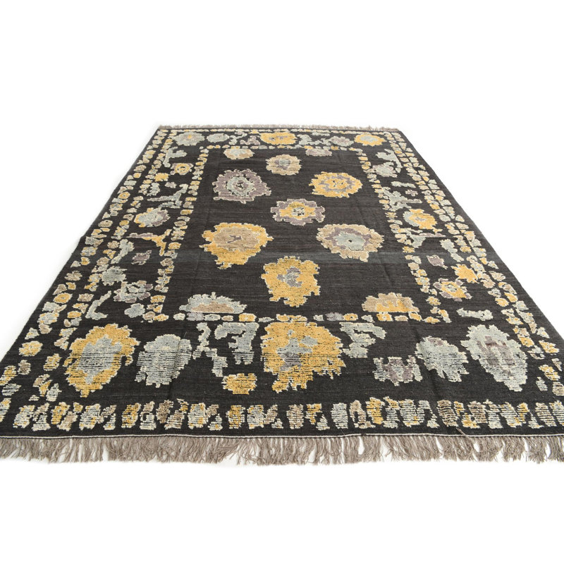 Tapis noir Aabha