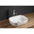 Elanti 13'' White Ceramic Rectangular Bathroom Sink