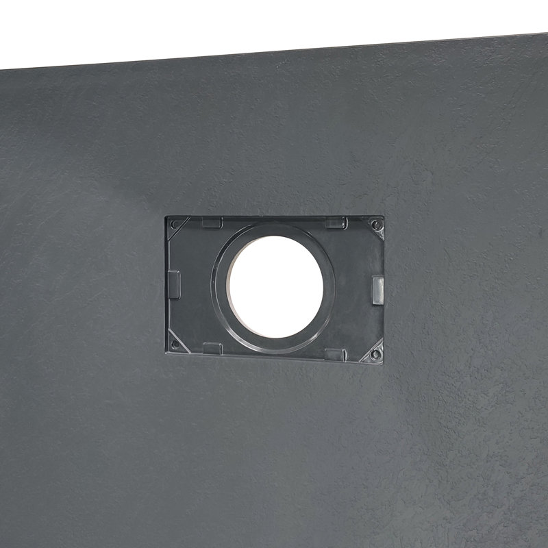 Bozidar W 32mm D Rectangle Shower Tray, Anthracite, 140cm H x 70cm W x 3.2cm D
