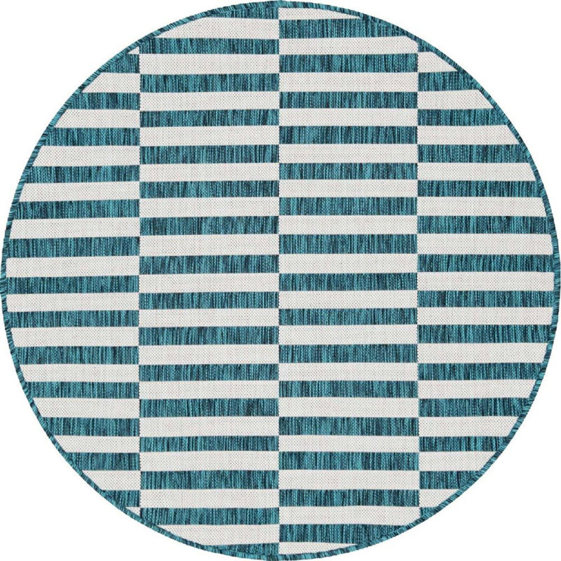 Outdoor Glimmer Area Rug Foliage Color, Round 4'