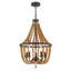 Geralynn 5-Light Solid Wood Bead Empire Chandelier-727575612