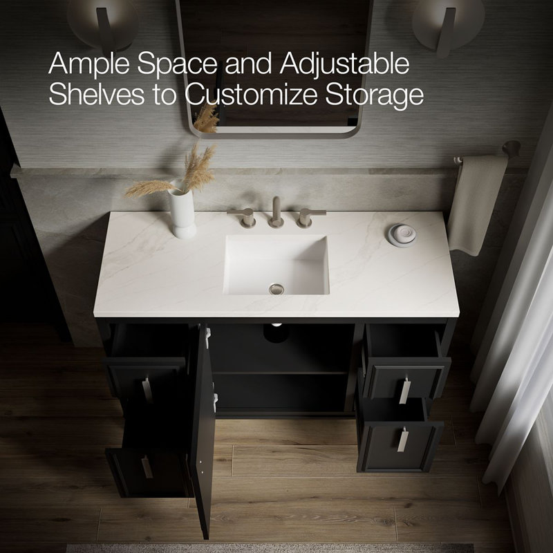 Southerk 48-In Bathroom Vanity Set, Slate Gray