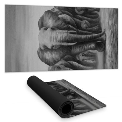 Herd of elephants - 15.75"x31.50" Desk mat