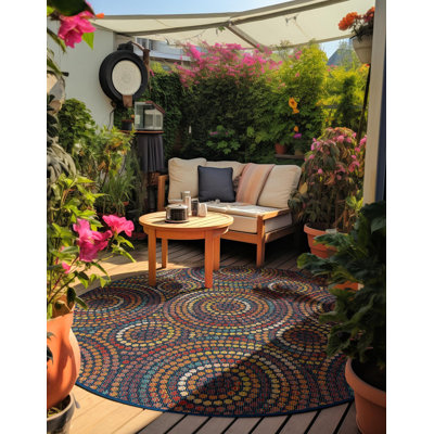 Tapis d'intérieur / extérieur en polypropylène tissé à la machine Gracye