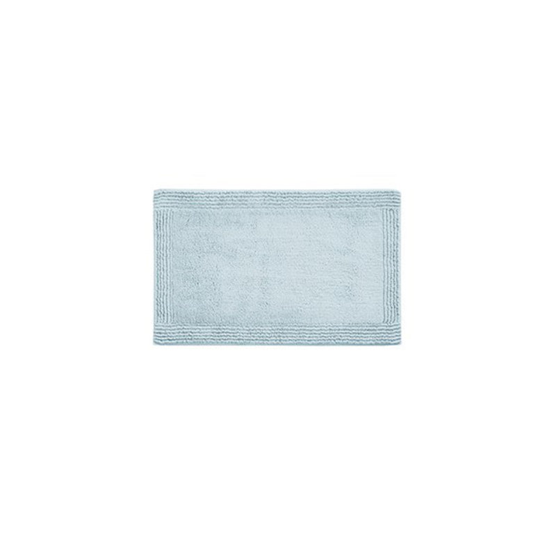 Tapis 100% coton touffeté 3000 g / m² réversible bleu 21 x 34 po