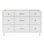 Base de meuble-lavabo simple en bois massif 54 po ARIEL Monreau seulement en blanc