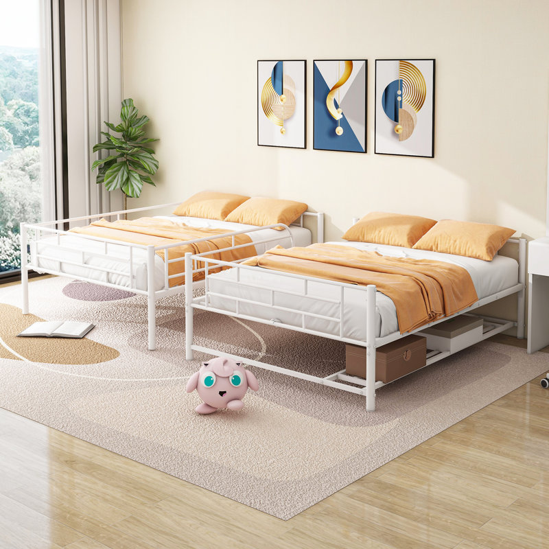 Lit superposé standard Adiam Isabelle & Max ™, Blanc, Lit superposé double sur double