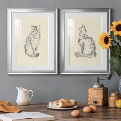 «House Cat I», reproduction encadrée de qualité supérieure - prête à être accrochée