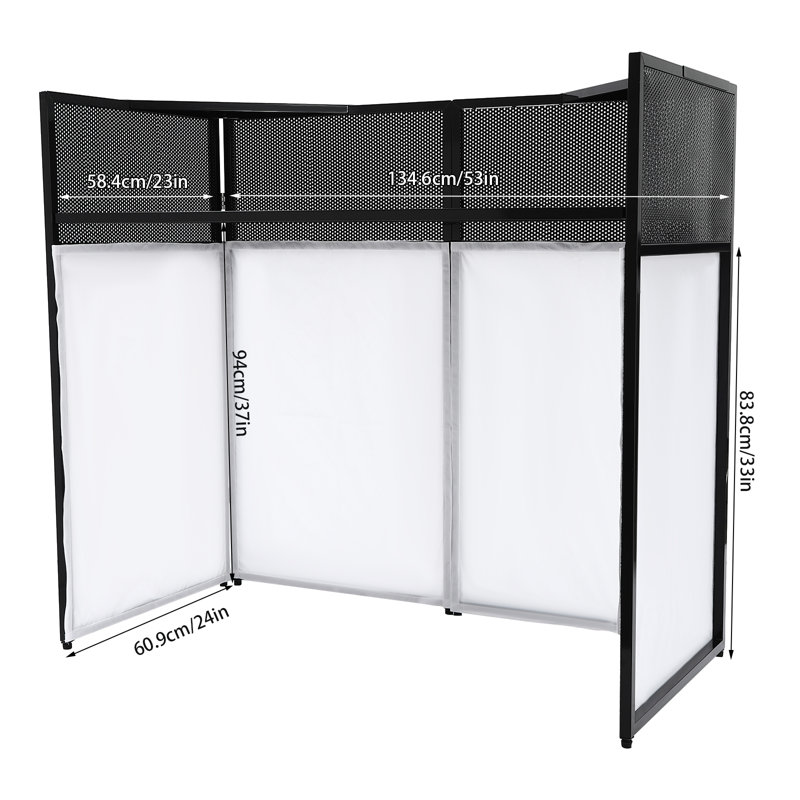 Support de table pliable, H 45,30 po x l 53 po x P 23 po