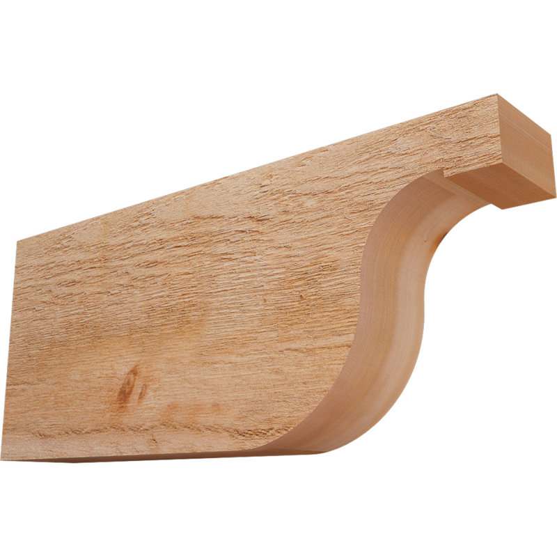 Queue de chevron Del Monte, Cèdre rouge de l'Ouest, 10"H x 4"W x 24"L