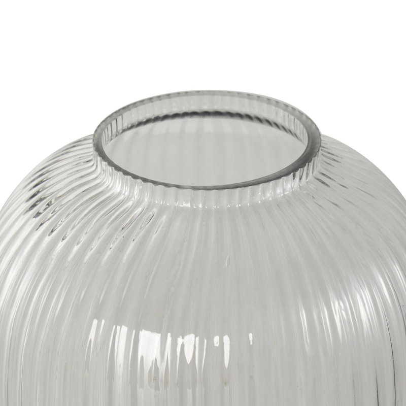 Perry Glass Table Vase, 11.55" H x 7.9" W x 7.9" D