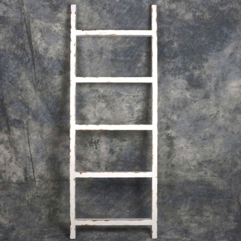 Échelle couverture 4,5 pieds en bois, Blanc