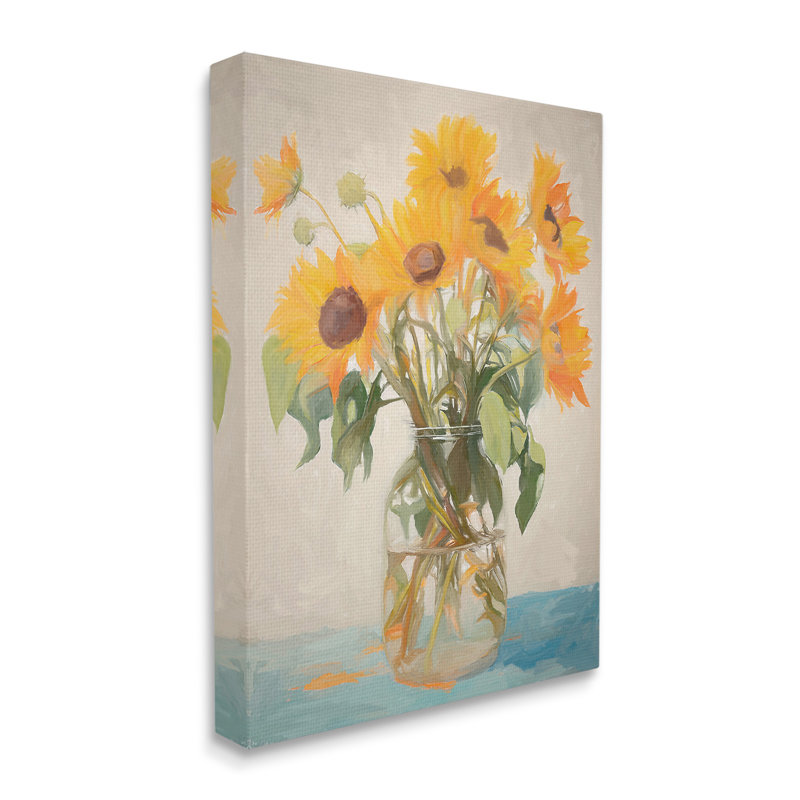 Art mural classique sur toile Bouquet de tournesol par Ramona Murdock, H 40 po x l 30 po