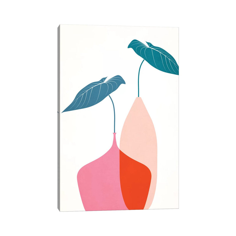 Scandinavian Bouquet by Kubistika - Wrapped Canvas Print, 20.32 cm H x 30.48 cm W