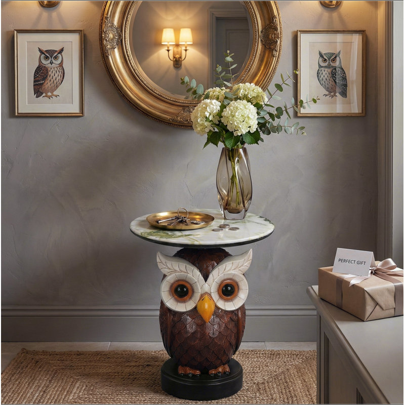 Table d'appoint hibou