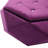 Purple, Polygon Diamond , Velvet Footrest, Multi - Purpose, Storage , Living Room Purple Ideal For Bedroom Seating And Storage, 34"L X 30.5"W 13.5"H-564393578
