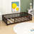 Twin Wooden Frame Kids Bed With Slats-1832632924