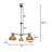 Annarosa 3 - Light Glass Dimmable Tiered Chandelier