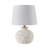 Costal Ceramic Table Lamp with White Linen Shade