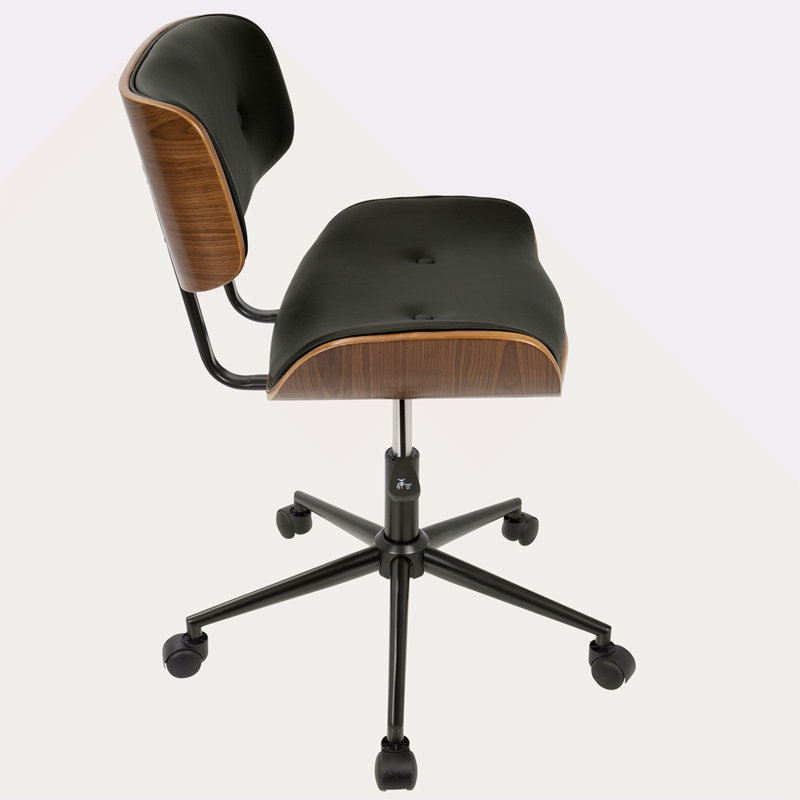 Chaise de bureau réglable Mid-Century, Gray