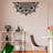 Elegant Decorative Metal Wall Accessory, Black Finish, 60.6 x 30.7 inches | 100% Metal Construction, Thickness: 0.06 inches | Ideal for Modern Home Decor, Easy Wall Mounting, Stylish and Durable Design-1277456633-1277456630