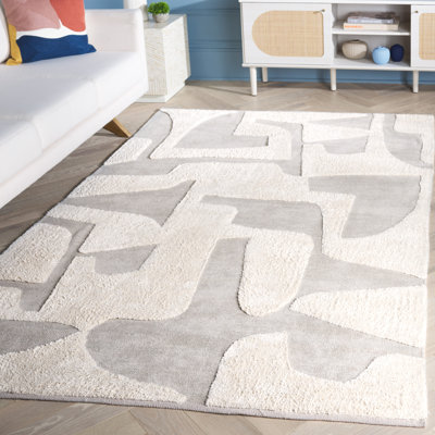 Tapis gris / ivoire Casablanca 790