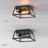 Narka Black 5.7" 2 - Bulb Outdoor Flush Mount