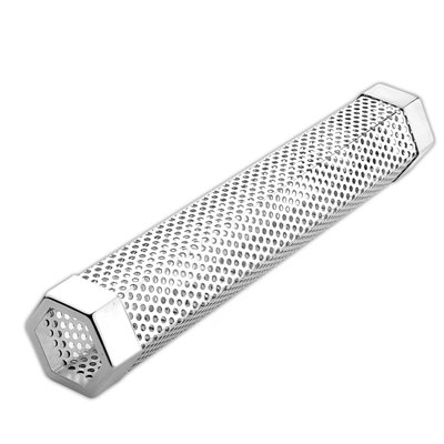 Smoker Tube Stainless Steel BBQ Gas Grill Smoker Tube Mesh Tube Pellets Smoke Box Barbecue Accessory -  FixtureDisplays, 15742