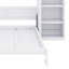 Murphy Bed with Desk and Shelves, Multi-Functional Wall Bed-291081920
