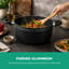 ROYALFORD Casserole Dish | Induction Safe Cooking Pot with Tempered Glass Lid | Forged Aluminium Cookware with 5-Layer Non-Stick Granite Coating PFOA Free & Dishwasher Safe | Terranox Series-88147167