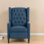 Fauteuils inclinables bleus confortables avec un design d'aile moderne