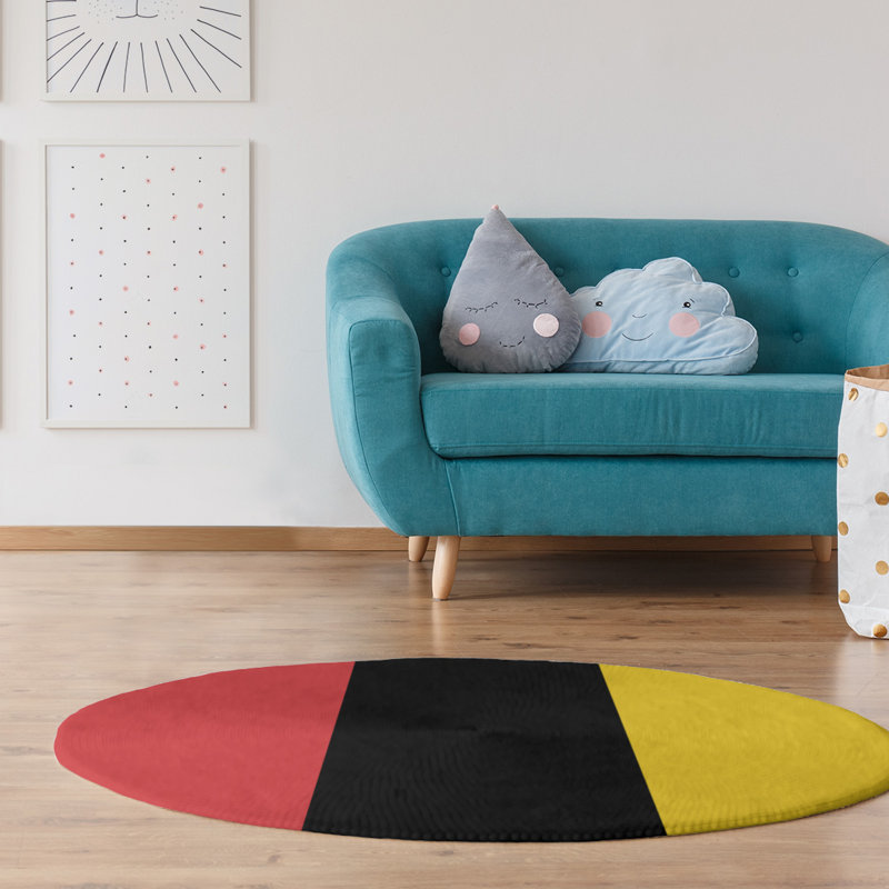 Tapis de zone rouge/noir, Rectangle 5 pi x 7 pi