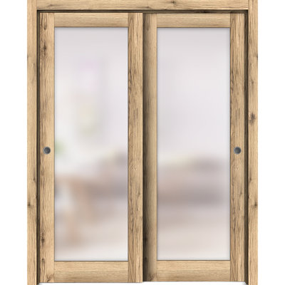 Portes à panneaux coulissantes en bois lambrissé Planum