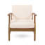 Ensemble de 2 chaises club Perla, crème