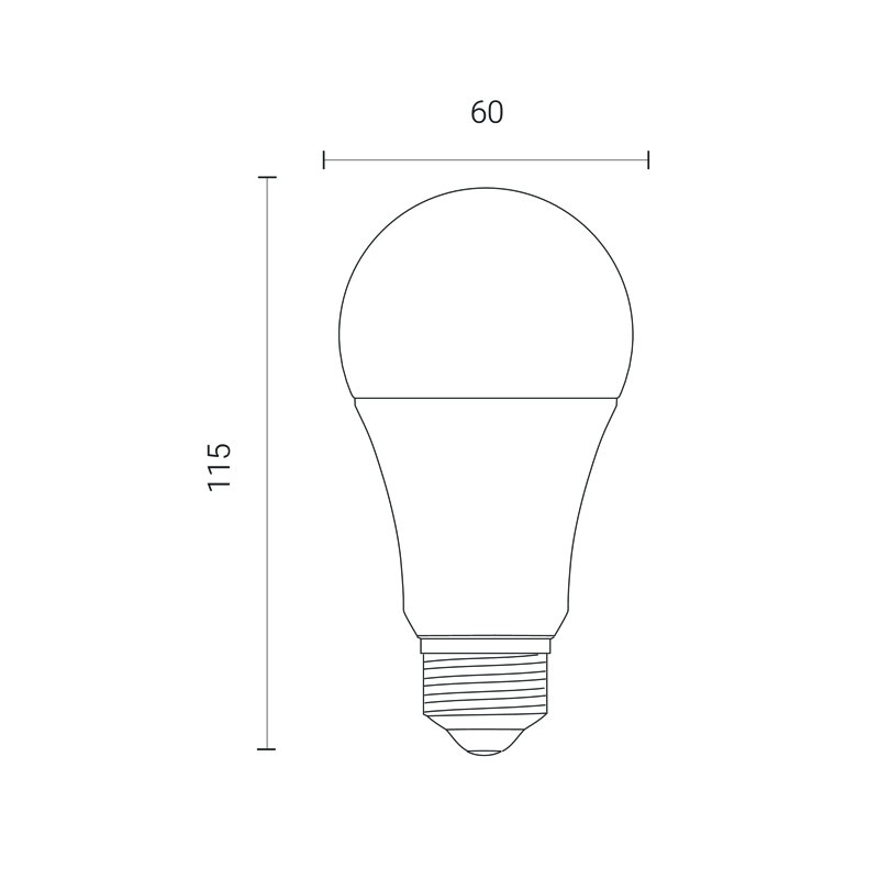 8W E27 Dimmable LED Light Bulb