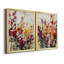 Fleurs sauvages I - ensemble de 2 peintures sur toile encadrées-1762604330-1762604333