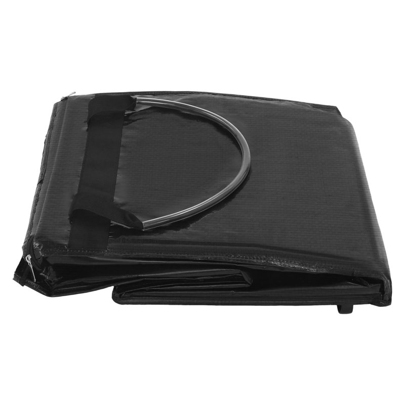 Sac d'épicerie pliable de 23,6 po de hauteur, chariot de magasinage utilitaire résistant à l'eau avec 4 roues pivotantes pour la lessive et l'épicerie